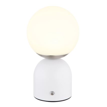Globo - LED Prigušiva stona lampa na dodir LED/2,5W/3,7V 2700/4000/6500K 1800 mAh USB bela