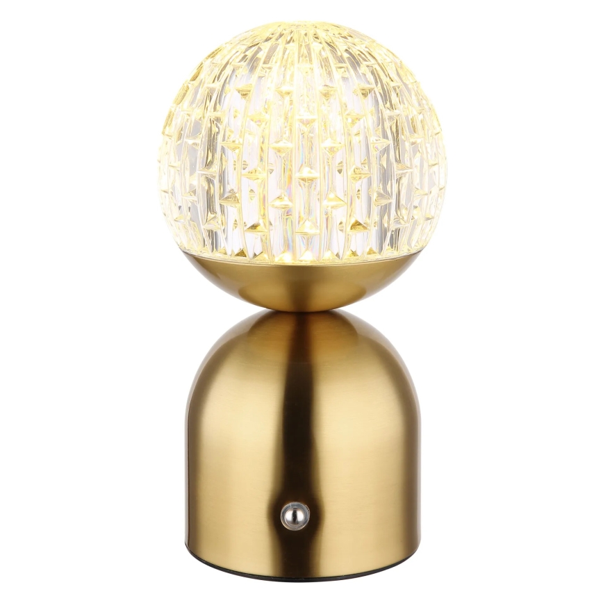 Globo - LED Prigušiva stona lampa na dodir LED/2,5W/3,7V 2700/4000/6500K 1800 mAh USB mesing