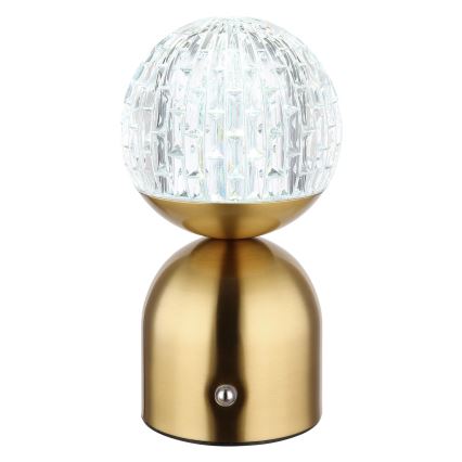 Globo - LED Prigušiva stona lampa na dodir LED/2,5W/3,7V 2700/4000/6500K 1800 mAh USB mesing