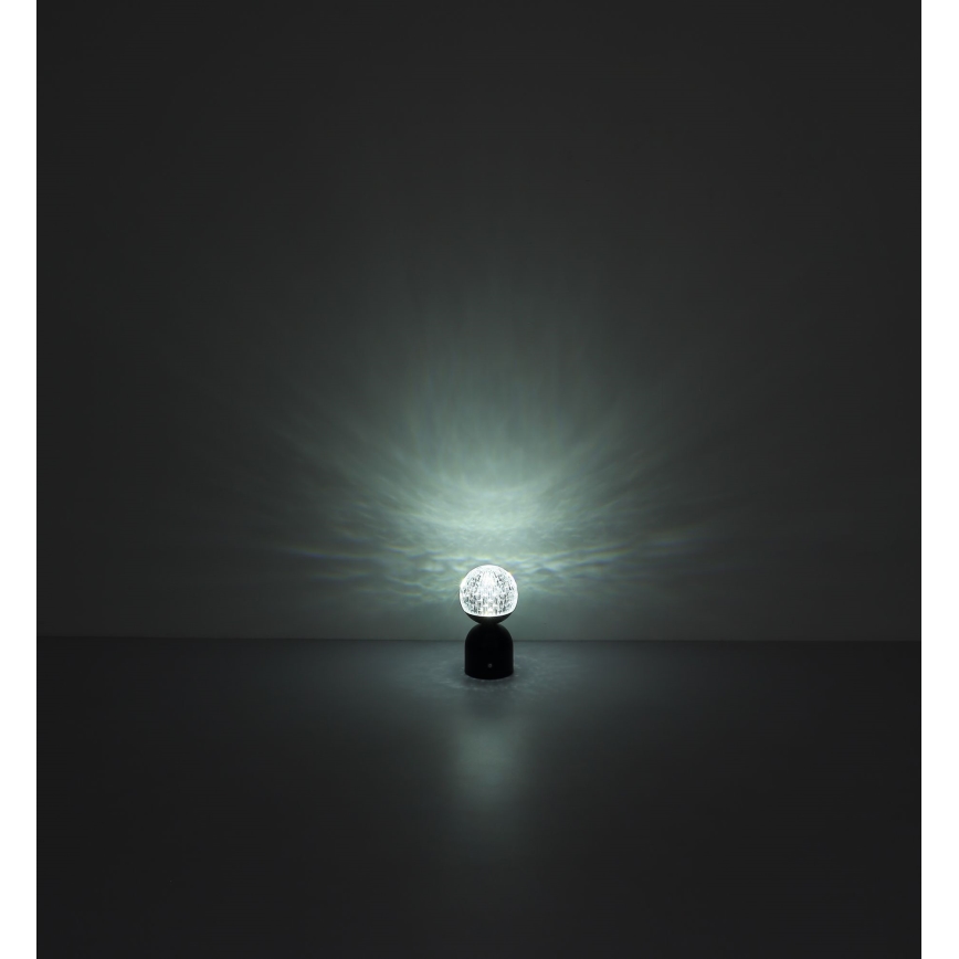 Globo - LED Prigušiva stona lampa na dodir LED/2,5W/3,7V 2700/4000/6500K 1800 mAh USB crno