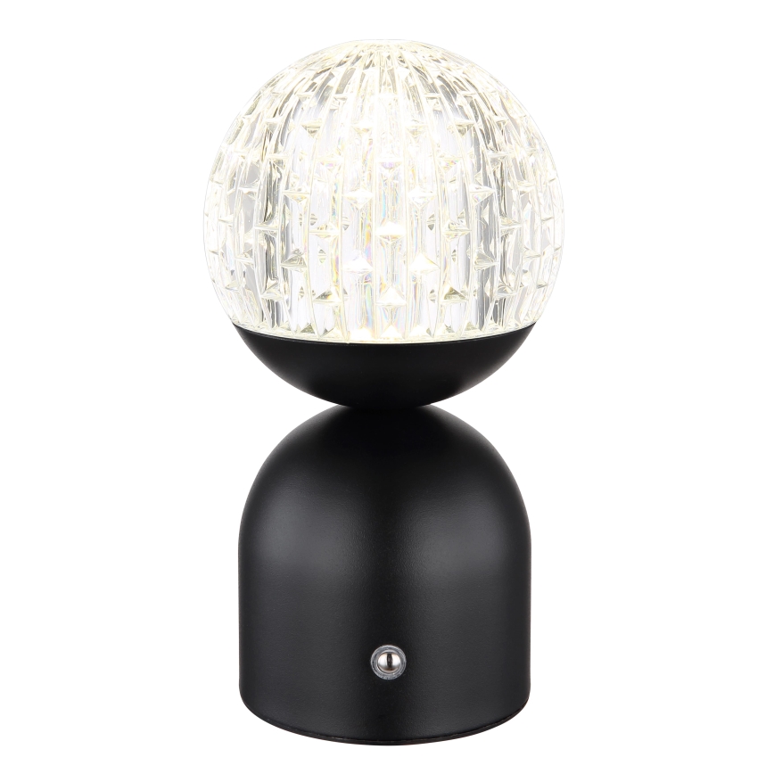 Globo - LED Prigušiva stona lampa na dodir LED/2,5W/3,7V 2700/4000/6500K 1800 mAh USB crno