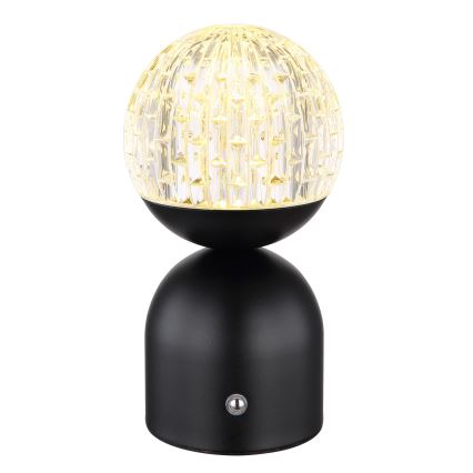 Globo - LED Prigušiva stona lampa na dodir LED/2,5W/3,7V 2700/4000/6500K 1800 mAh USB crno