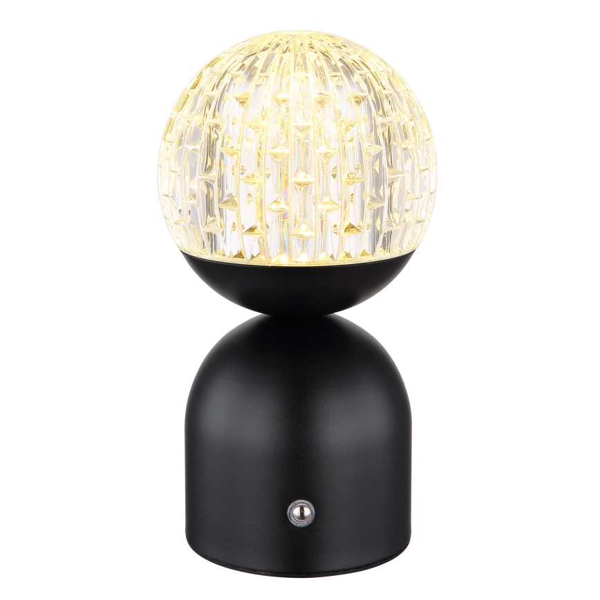 Globo - LED Prigušiva stona lampa na dodir LED/2,5W/3,7V 2700/4000/6500K 1800 mAh USB crno
