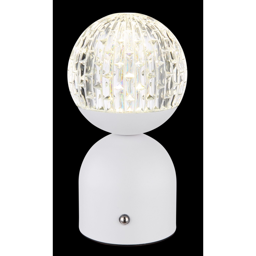 Globo - LED Prigušiva stona lampa na dodir LED/2,5W/3,7V 2700/4000/65000K 1800 mAh USB bela