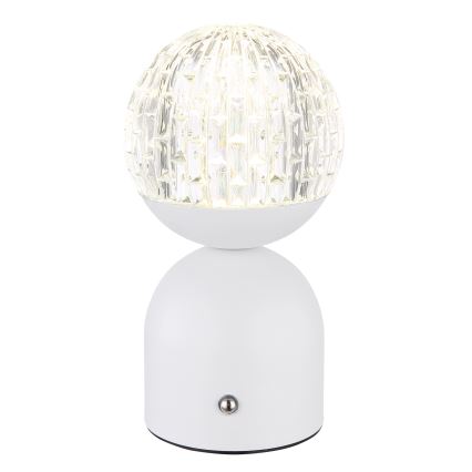 Globo - LED Prigušiva stona lampa na dodir LED/2,5W/3,7V 2700/4000/65000K 1800 mAh USB bela