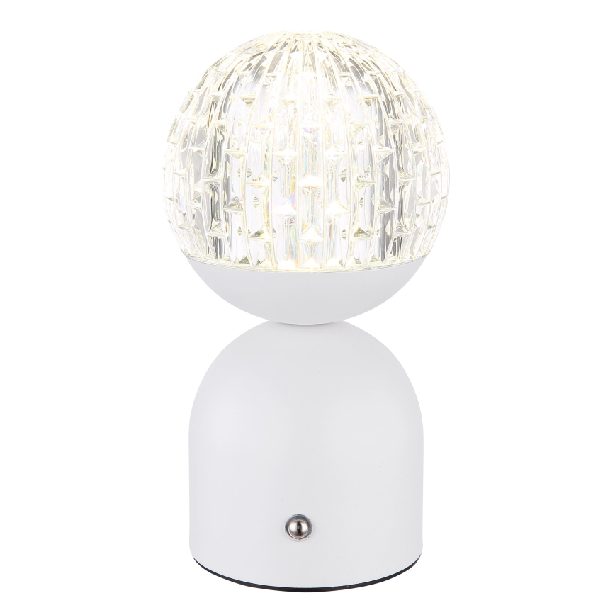 Globo - LED Prigušiva stona lampa na dodir LED/2,5W/3,7V 2700/4000/65000K 1800 mAh USB bela