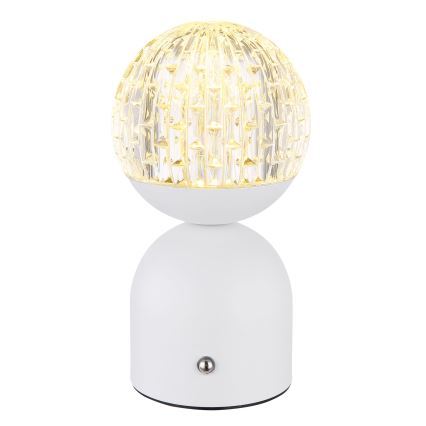 Globo - LED Prigušiva stona lampa na dodir LED/2,5W/3,7V 2700/4000/65000K 1800 mAh USB bela