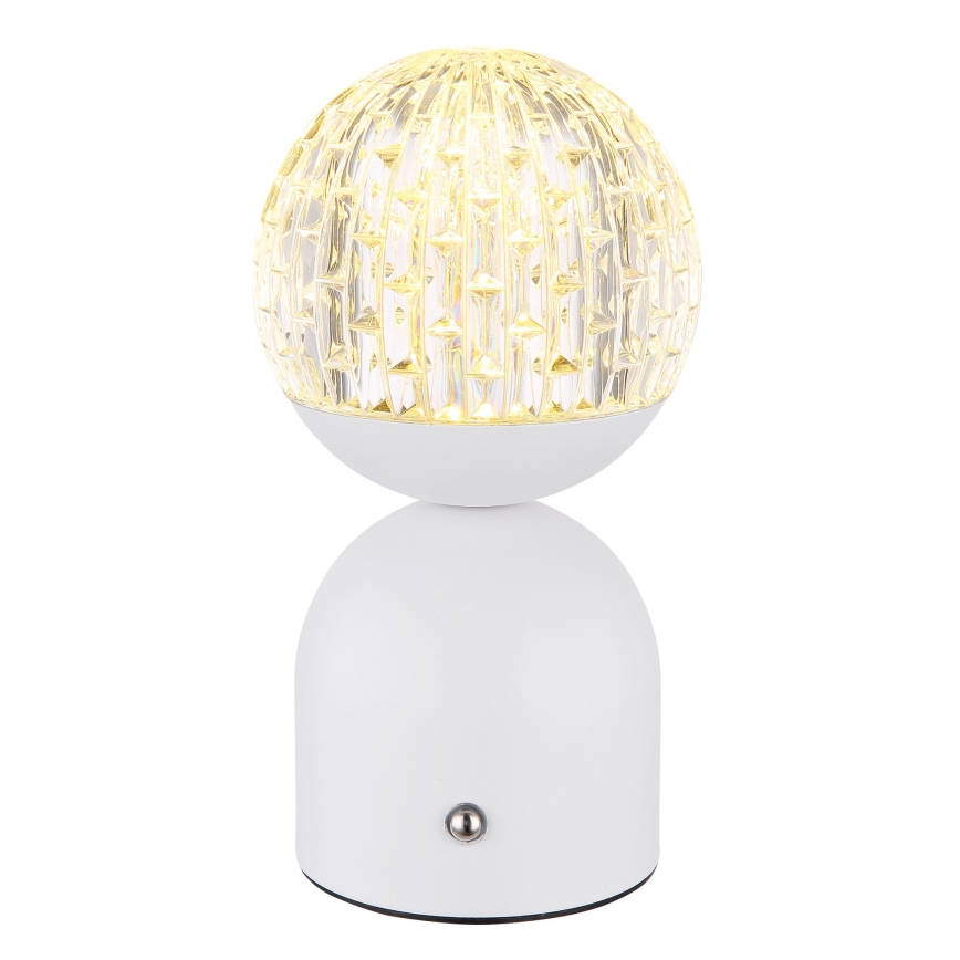 Globo - LED Prigušiva stona lampa na dodir LED/2,5W/3,7V 2700/4000/65000K 1800 mAh USB bela