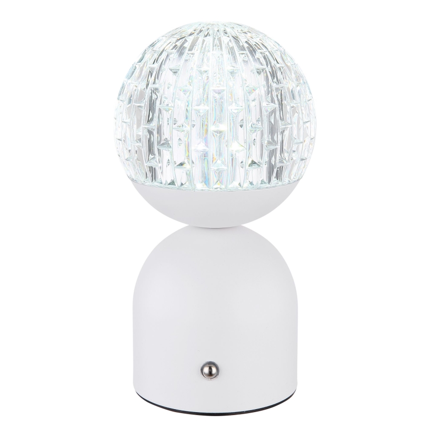 Globo - LED Prigušiva stona lampa na dodir LED/2,5W/3,7V 2700/4000/65000K 1800 mAh USB bela