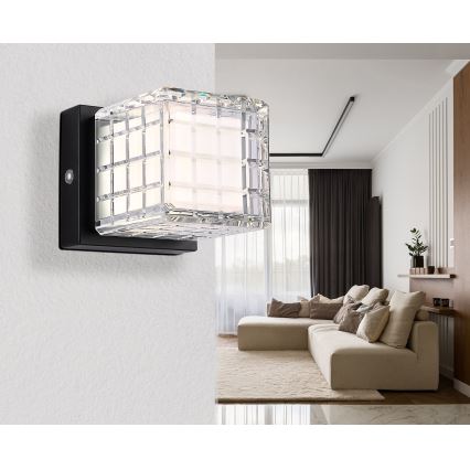 Globo - LED Prigušiva stona lampa na dodir LED/2,5W/3,7V 2700K/4000K/6500K 1800 mAh USB crno