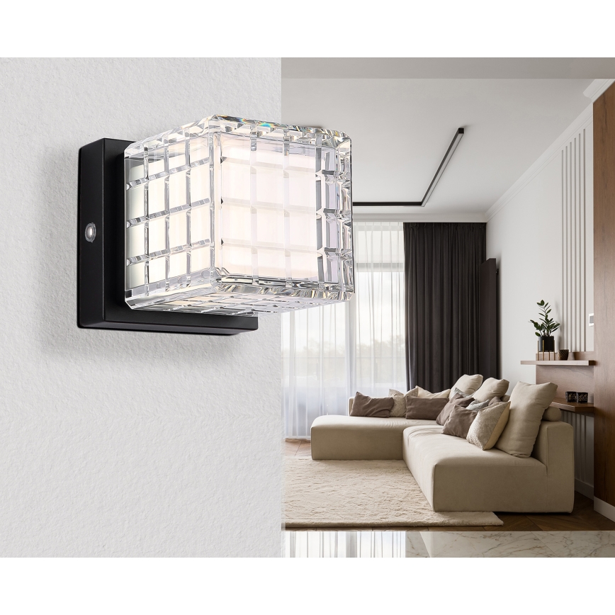 Globo - LED Prigušiva stona lampa na dodir LED/2,5W/3,7V 2700K/4000K/6500K 1800 mAh USB crno