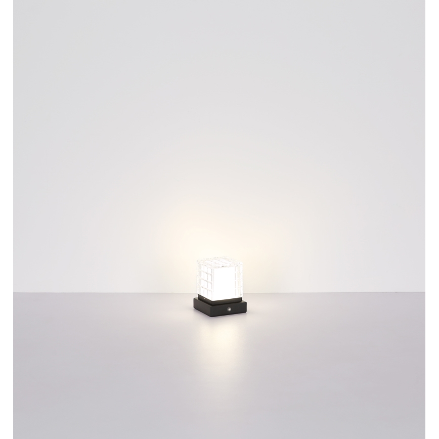 Globo - LED Prigušiva stona lampa na dodir LED/2,5W/3,7V 2700K/4000K/6500K 1800 mAh USB crno