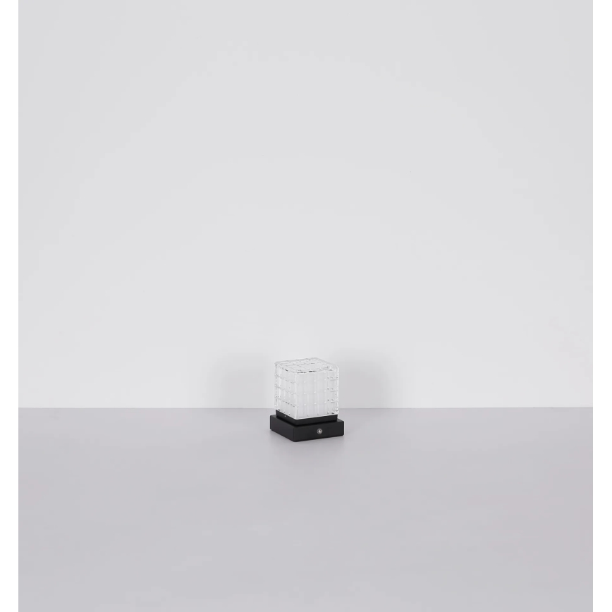 Globo - LED Prigušiva stona lampa na dodir LED/2,5W/3,7V 2700K/4000K/6500K 1800 mAh USB crno