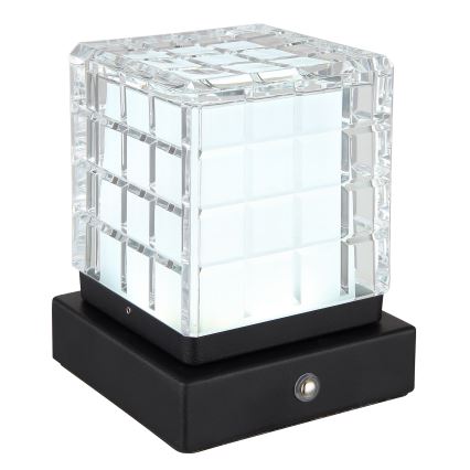 Globo - LED Prigušiva stona lampa na dodir LED/2,5W/3,7V 2700K/4000K/6500K 1800 mAh USB crno