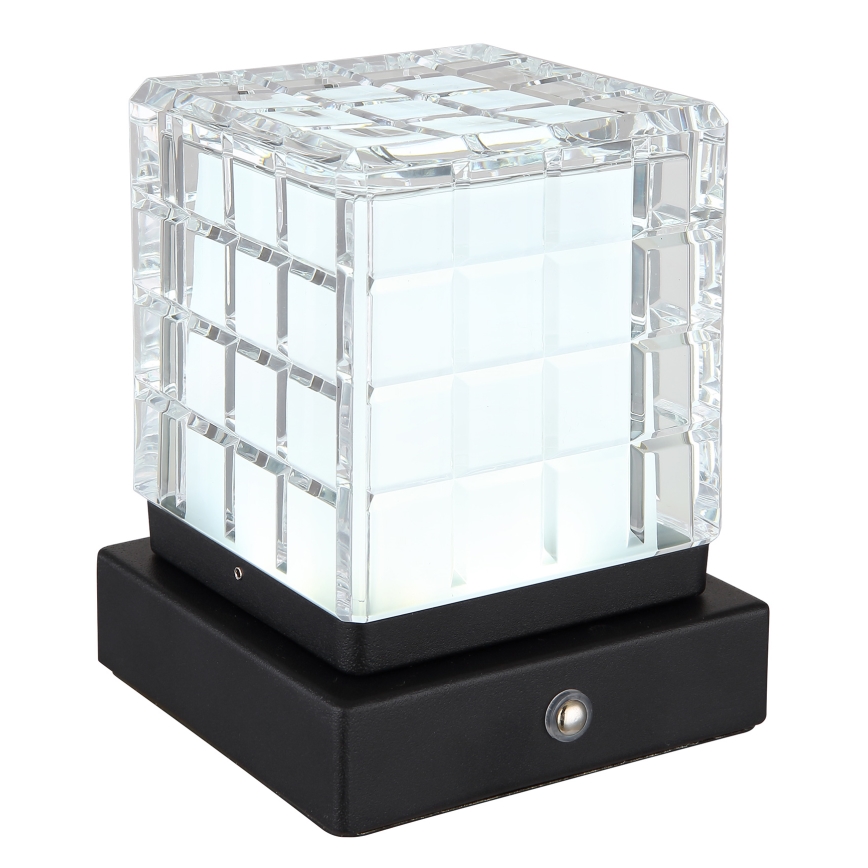 Globo - LED Prigušiva stona lampa na dodir LED/2,5W/3,7V 2700K/4000K/6500K 1800 mAh USB crno