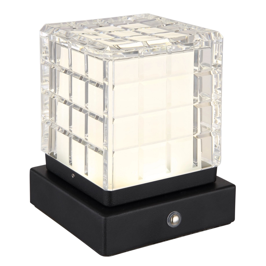 Globo - LED Prigušiva stona lampa na dodir LED/2,5W/3,7V 2700K/4000K/6500K 1800 mAh USB crno