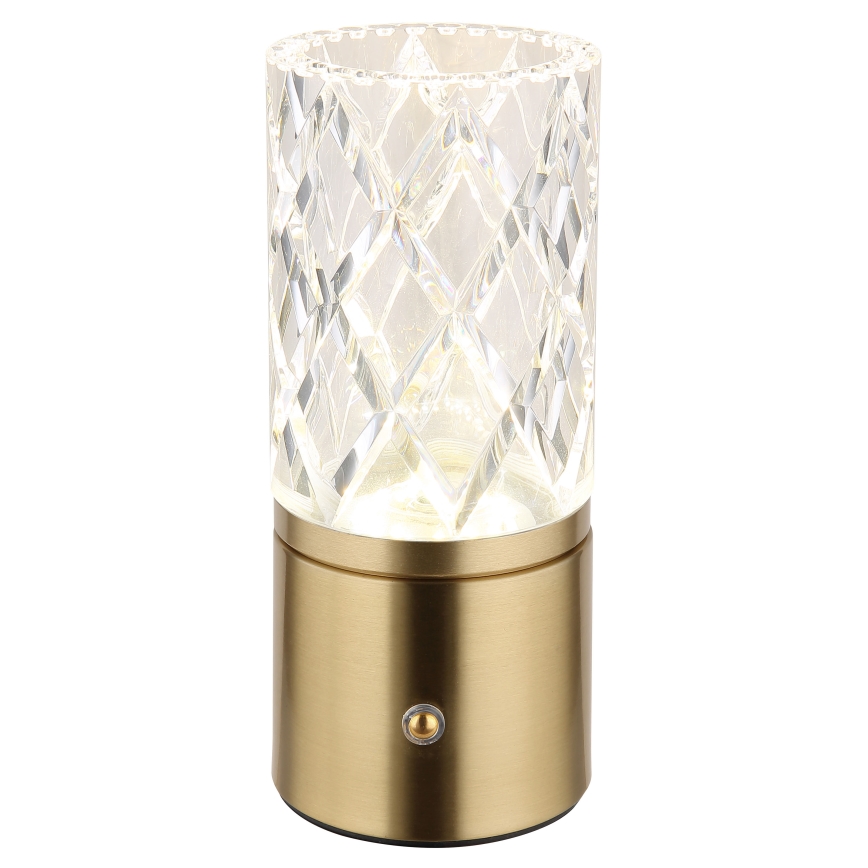 Globo - LED Prigušiva stona lampa na dodir LED/2,5W/3,7V 2700K/4000K/6500K 1800 mAh USB zlatna