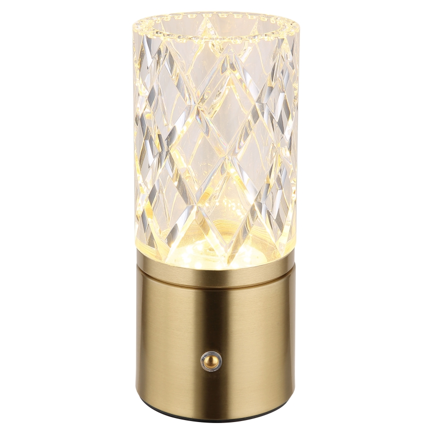 Globo - LED Prigušiva stona lampa na dodir LED/2,5W/3,7V 2700K/4000K/6500K 1800 mAh USB zlatna