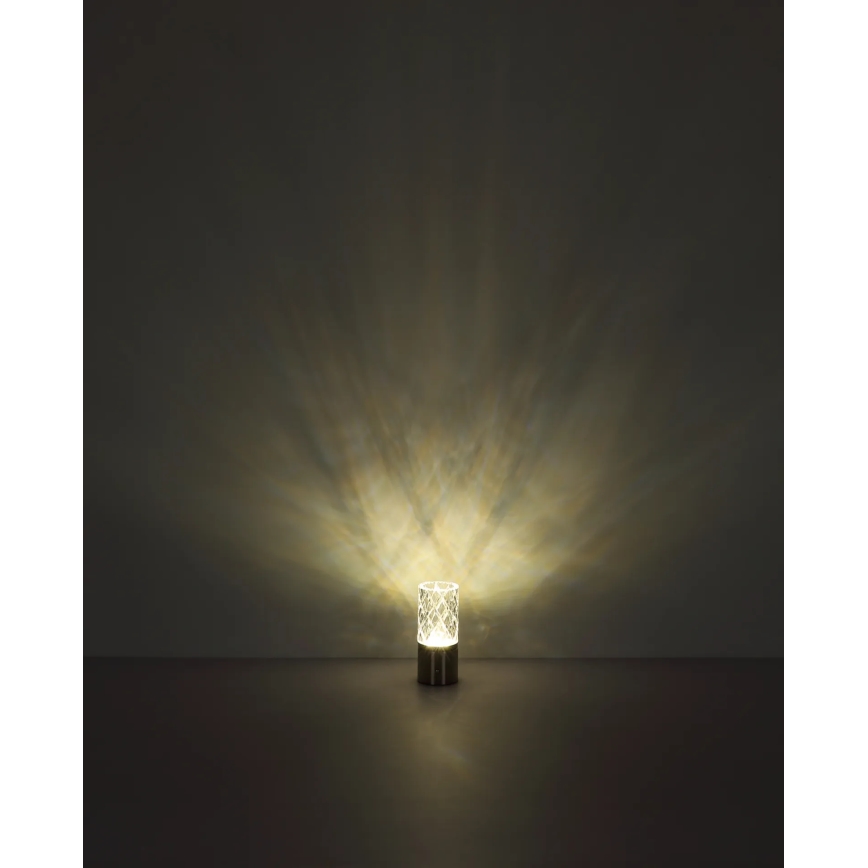 Globo - LED Prigušiva stona lampa na dodir LED/2,5W/3,7V 2700K/4000K/6500K 1800 mAh USB crno