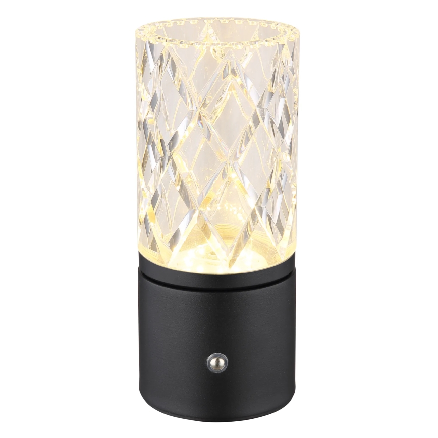 Globo - LED Prigušiva stona lampa na dodir LED/2,5W/3,7V 2700K/4000K/6500K 1800 mAh USB crno