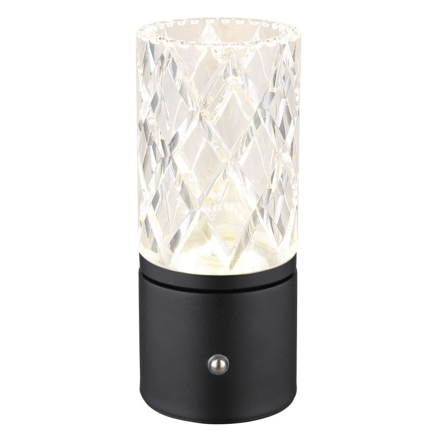 Globo - LED Prigušiva stona lampa na dodir LED/2,5W/3,7V 2700K/4000K/6500K 1800 mAh USB crno