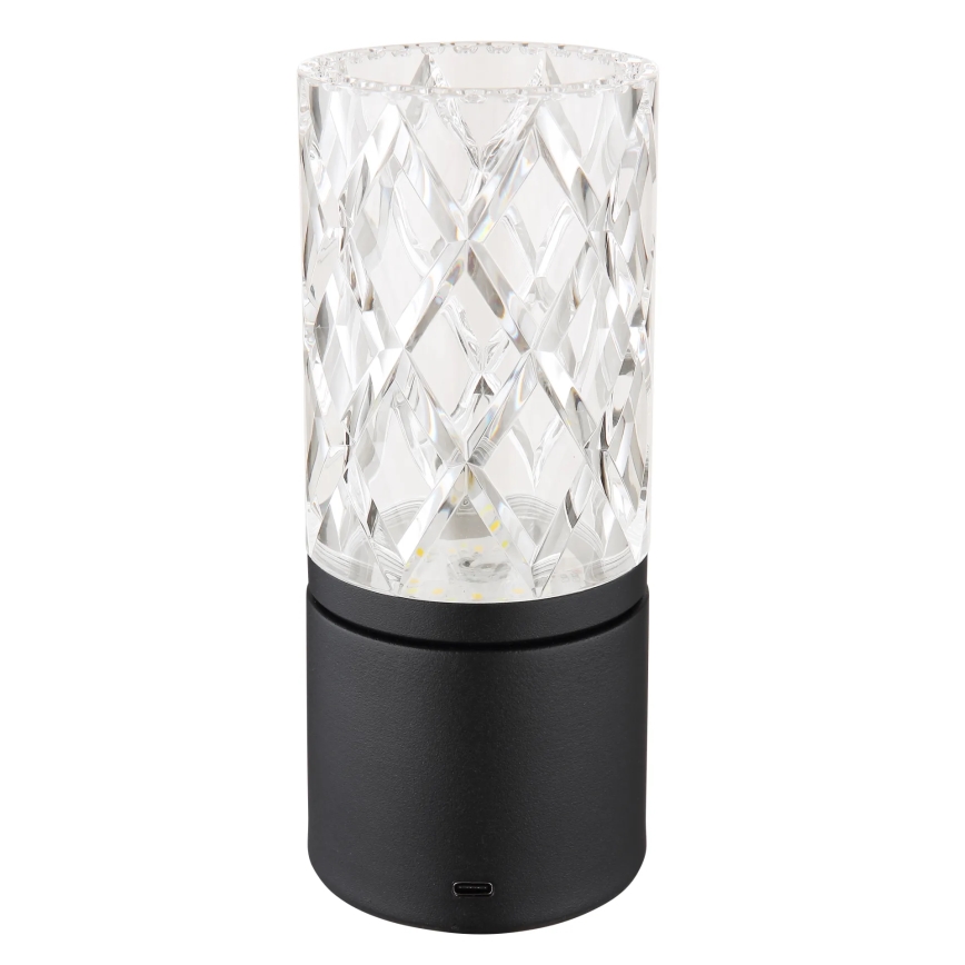 Globo - LED Prigušiva stona lampa na dodir LED/2,5W/3,7V 2700K/4000K/6500K 1800 mAh USB crno