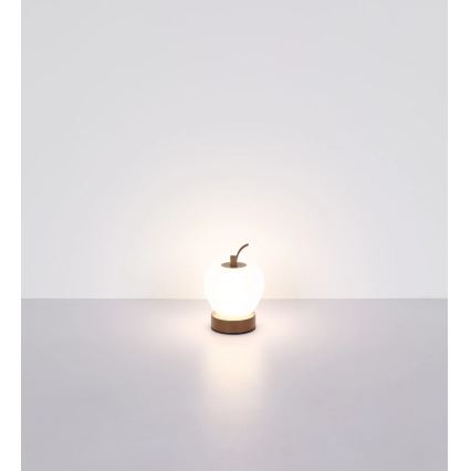 Globo - LED Prigušiva stona lampa na dodir LED/2W/3,7V 2700K/4000K/6500K 1200 mAh USB braon