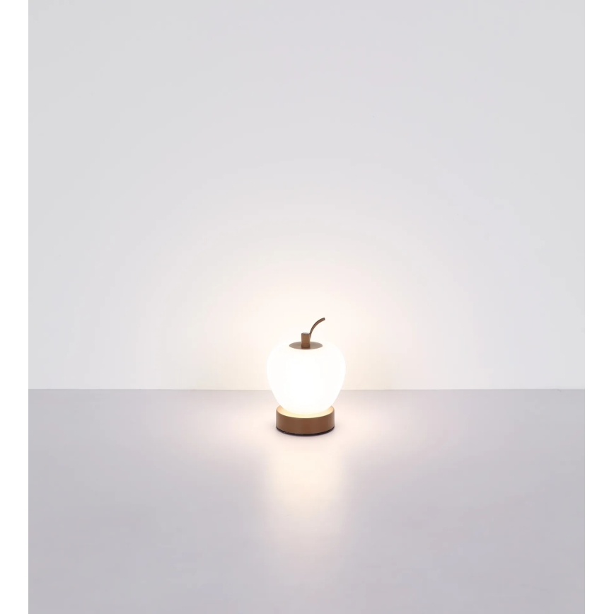 Globo - LED Prigušiva stona lampa na dodir LED/2W/3,7V 2700K/4000K/6500K 1200 mAh USB braon
