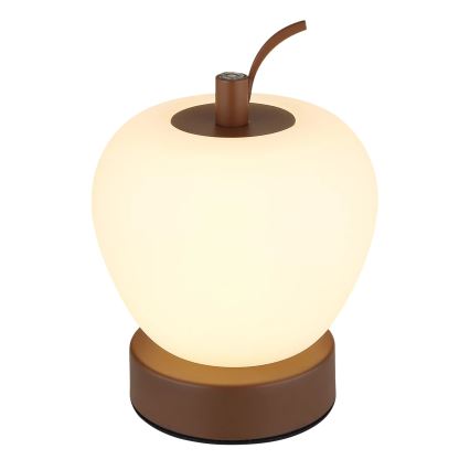 Globo - LED Prigušiva stona lampa na dodir LED/2W/3,7V 2700K/4000K/6500K 1200 mAh USB braon