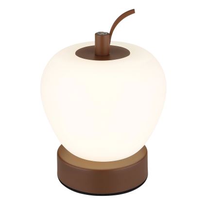 Globo - LED Prigušiva stona lampa na dodir LED/2W/3,7V 2700K/4000K/6500K 1200 mAh USB braon