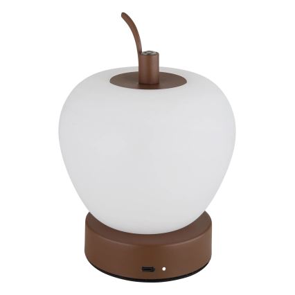 Globo - LED Prigušiva stona lampa na dodir LED/2W/3,7V 2700K/4000K/6500K 1200 mAh USB braon