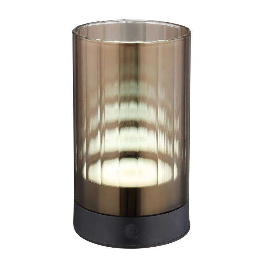 Globo - LED Vanjska prigušivi punjiva dodirna stona lampa LED/2W/3,7V 2700/4000/6500K 1200mAh IP44 braon