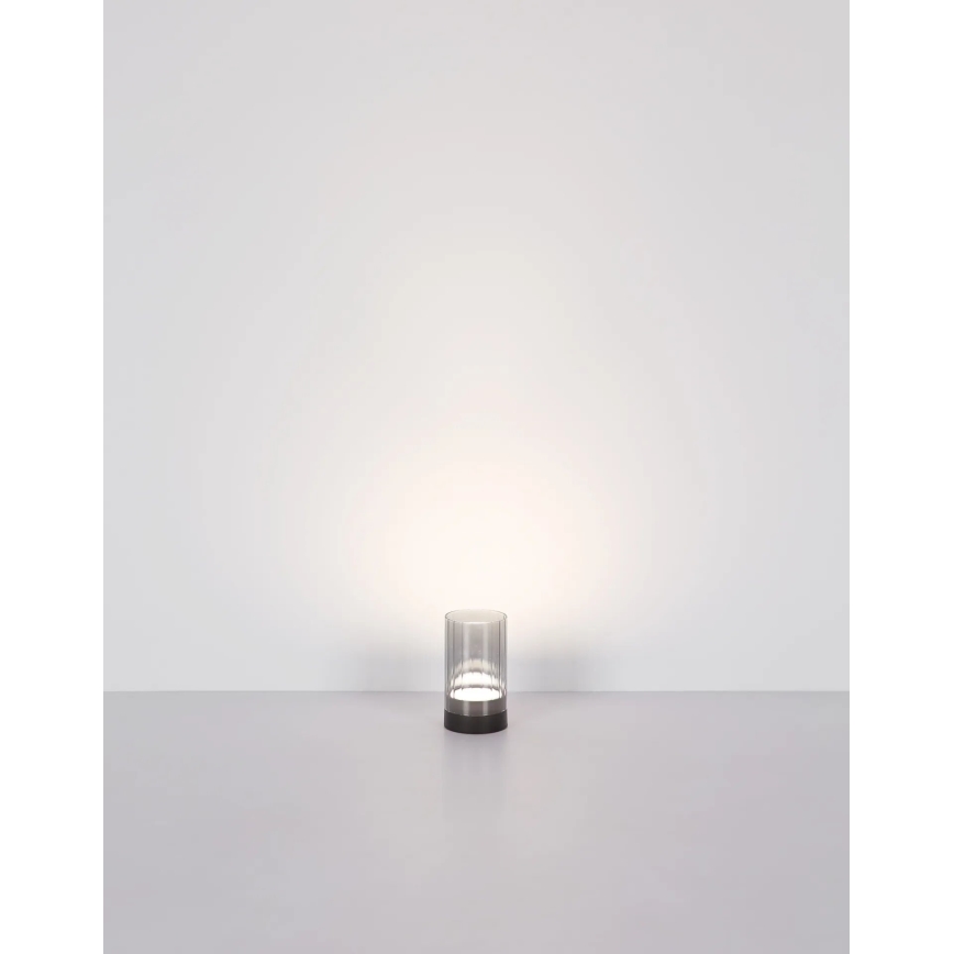 Globo - LED Vanjska prigušivi punjiva dodirna stona lampa LED/2W/3,7V 2700/4000/6500K 1200mAh IP44 sivo