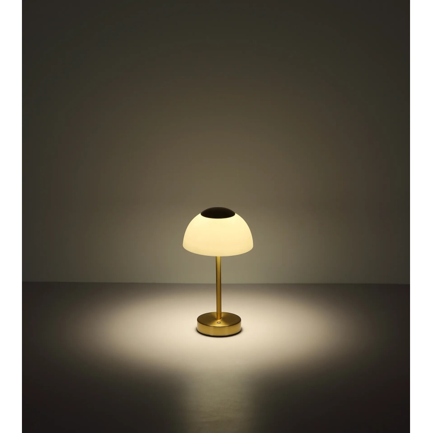 Globo - LED Prigušiva punjiva stona lampa LED/2,5W/5V 1800mAh 2700K/4000K/6500K mesing