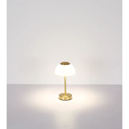 Globo - LED Prigušiva punjiva stona lampa LED/2,5W/5V 1800mAh 2700K/4000K/6500K mesing