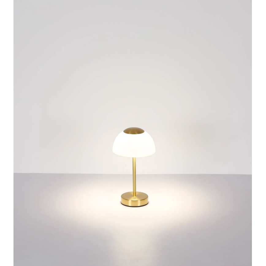 Globo - LED Prigušiva punjiva stona lampa LED/2,5W/5V 1800mAh 2700K/4000K/6500K mesing