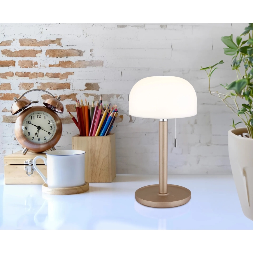 Globo - LED Punjiva stona lampa LED/1,5W/3,7V 3000/4200/6000K 1800mAh braon