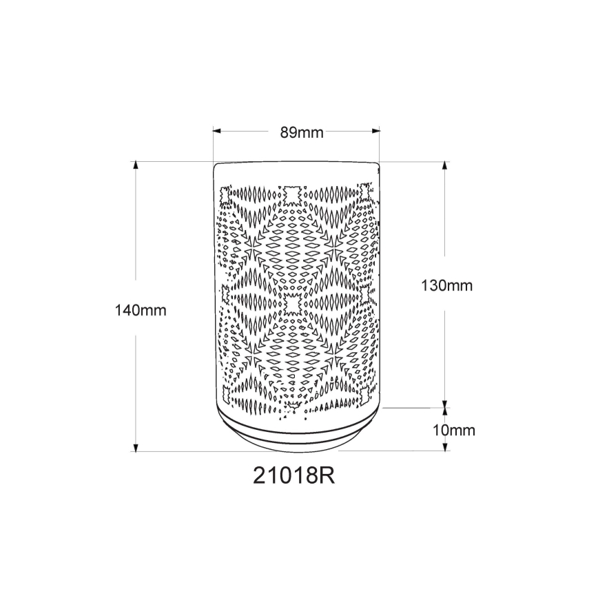 Globo - LED RGB Dodirna punjiva stona lampa LED/1W/5V 500 mAh bakarna