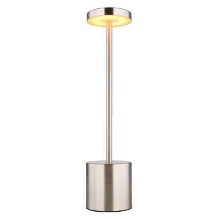 Globo - LED Prigušiva stona lampa na dodir LED/1,2W/3,7V 2000K/3500K/7000K 1200 mAh USB mat krom