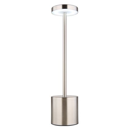 Globo - LED Prigušiva stona lampa na dodir LED/1,2W/3,7V 2000K/3500K/7000K 1200 mAh USB mat krom