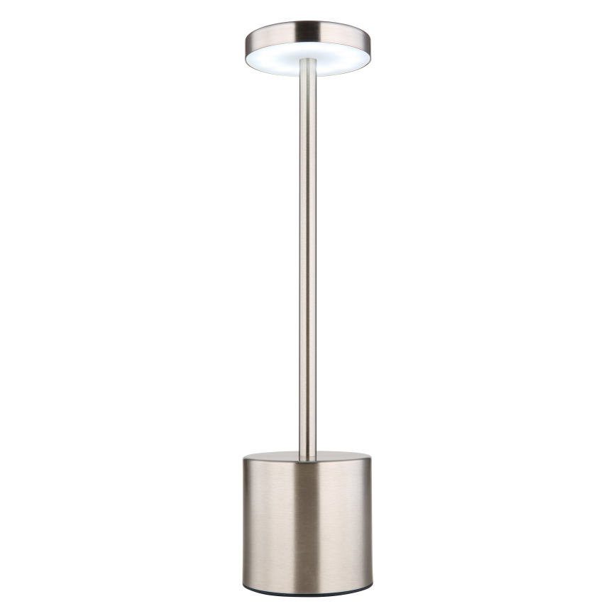 Globo - LED Prigušiva stona lampa na dodir LED/1,2W/3,7V 2000K/3500K/7000K 1200 mAh USB mat krom