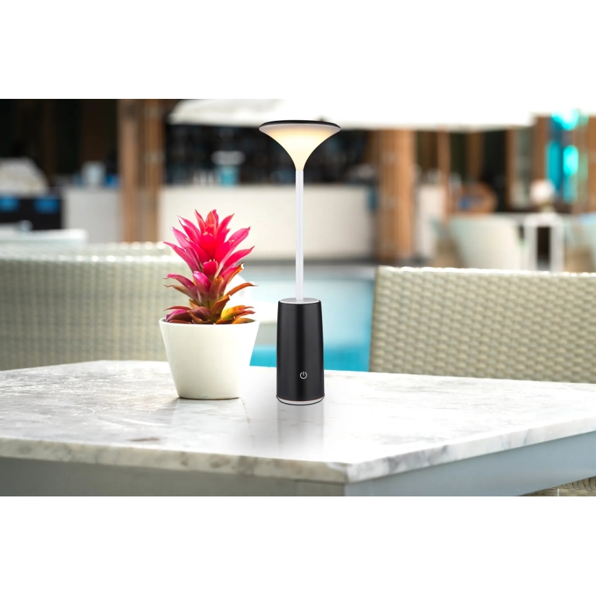 Globo - LED Prigušiva punjiva dodirna stona lampa LED/1,2W/3,7V 3000K 1500mAh crno