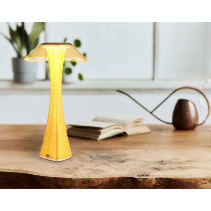 Globo - LED Prigušiva punjiva stona lampa LED/2,5W/3,7V 1200mAh 2700K/4500K/6500K zlatna