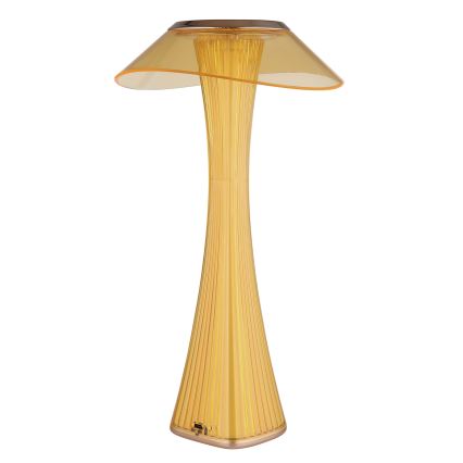 Globo - LED Prigušiva punjiva stona lampa LED/2,5W/3,7V 1200mAh 2700K/4500K/6500K zlatna