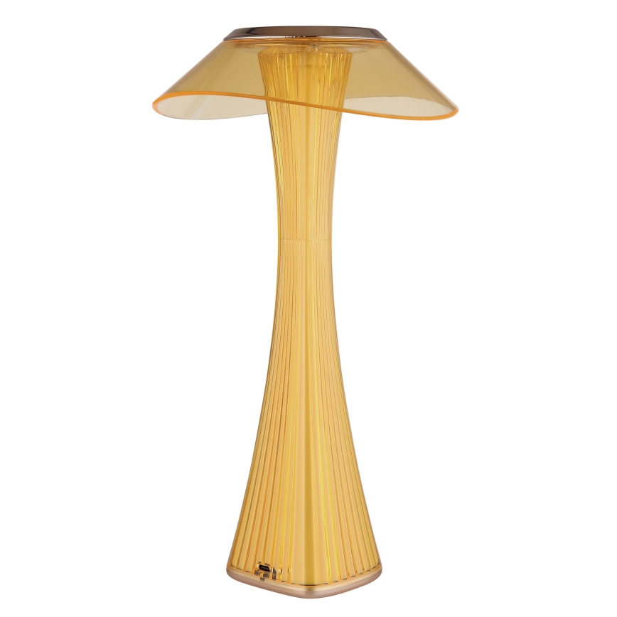 Globo - LED Prigušiva punjiva stona lampa LED/2,5W/3,7V 1200mAh 2700K/4500K/6500K zlatna