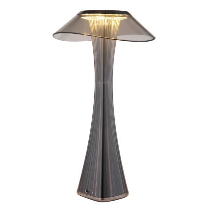 Globo - LED Prigušiva punjiva stona lampa LED/2,5W/3,7V 1200mAh 2700K/4500K/6500K crno