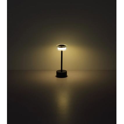 Globo - LED Prigušiva punjiva dodirna stona lampa LED/2,5W/3,7V 2700/4000/6500K 1800mAh crno