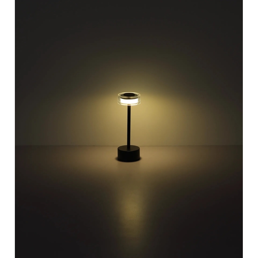 Globo - LED Prigušiva punjiva dodirna stona lampa LED/2,5W/3,7V 2700/4000/6500K 1800mAh crno