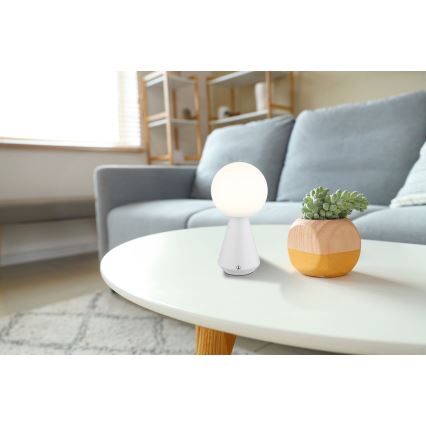 Globo - LED prigušiva dodirna spoljašnja stona lampa LED/1,5W/5V 3000/4500/6500K 1800 mAh IP41 bela
