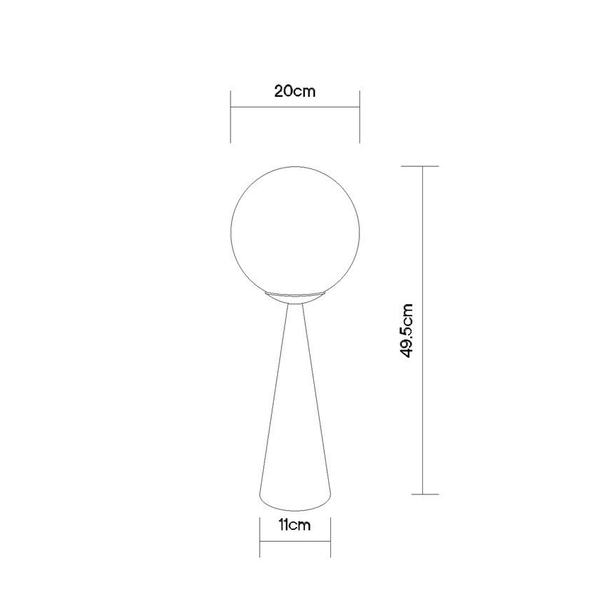 Globo - Stona lampa 1xE27/40W/230V mat krom